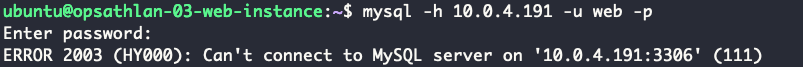 Mysql 연결 오류