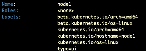 kubectl describe node1